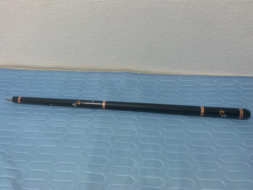 木製ビリヤードキュー 花模様バットのみ