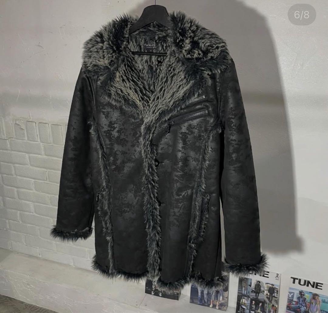 00s in the attic ファームートンハーフコート y2kブラック M