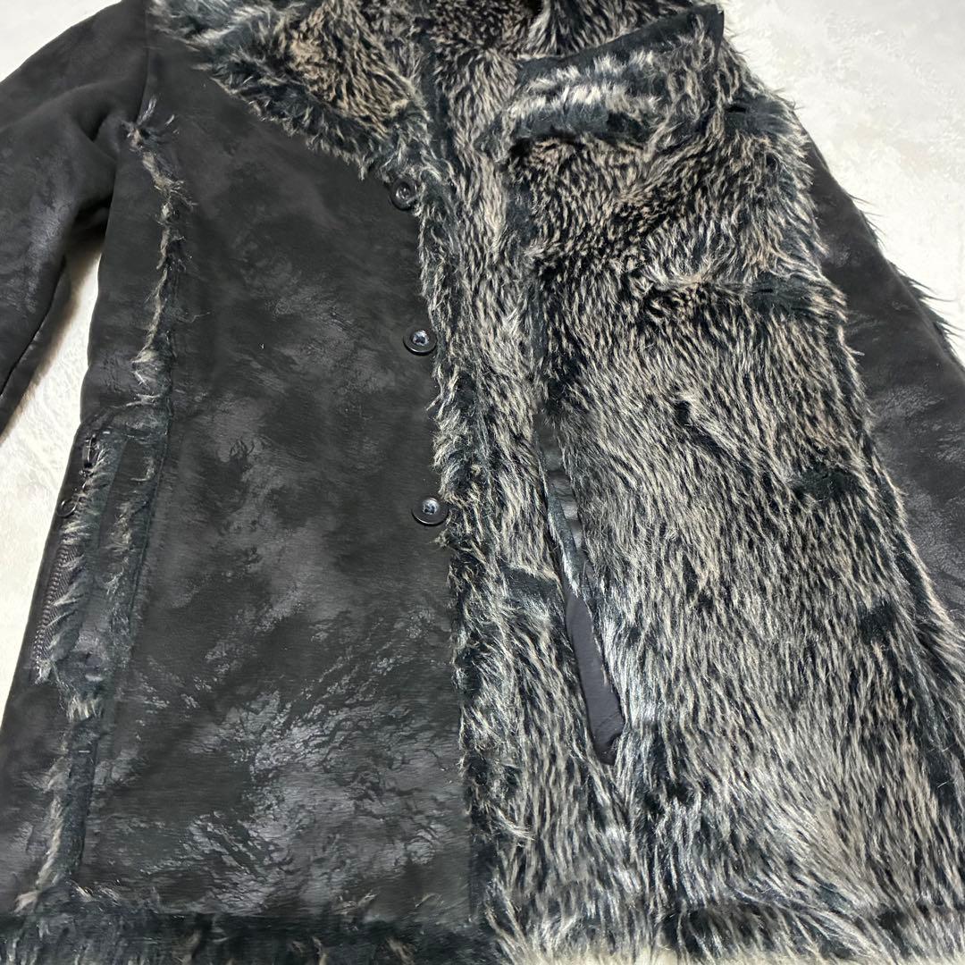 00s in the attic ファームートンハーフコート y2kブラック M