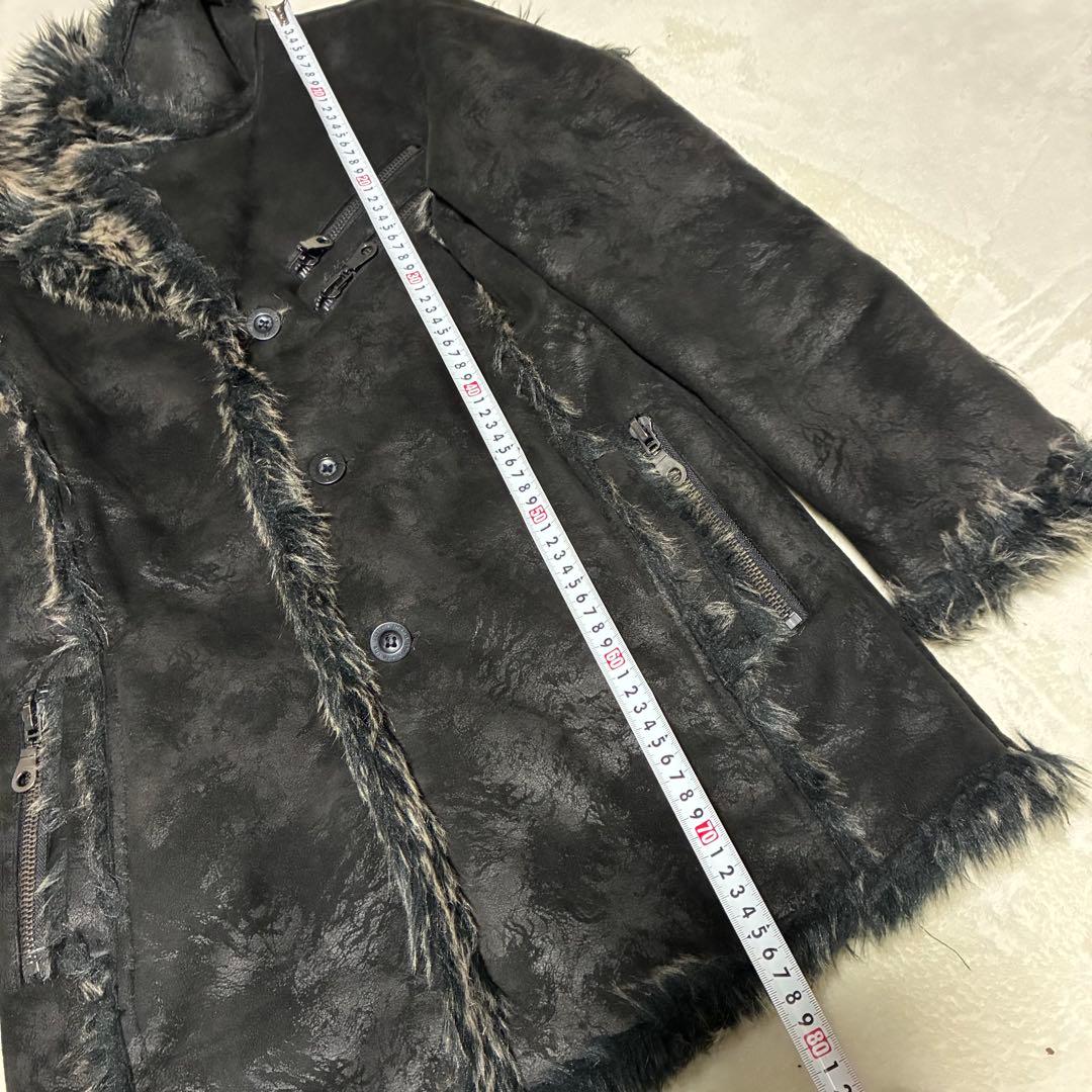 00s in the attic ファームートンハーフコート y2kブラック M