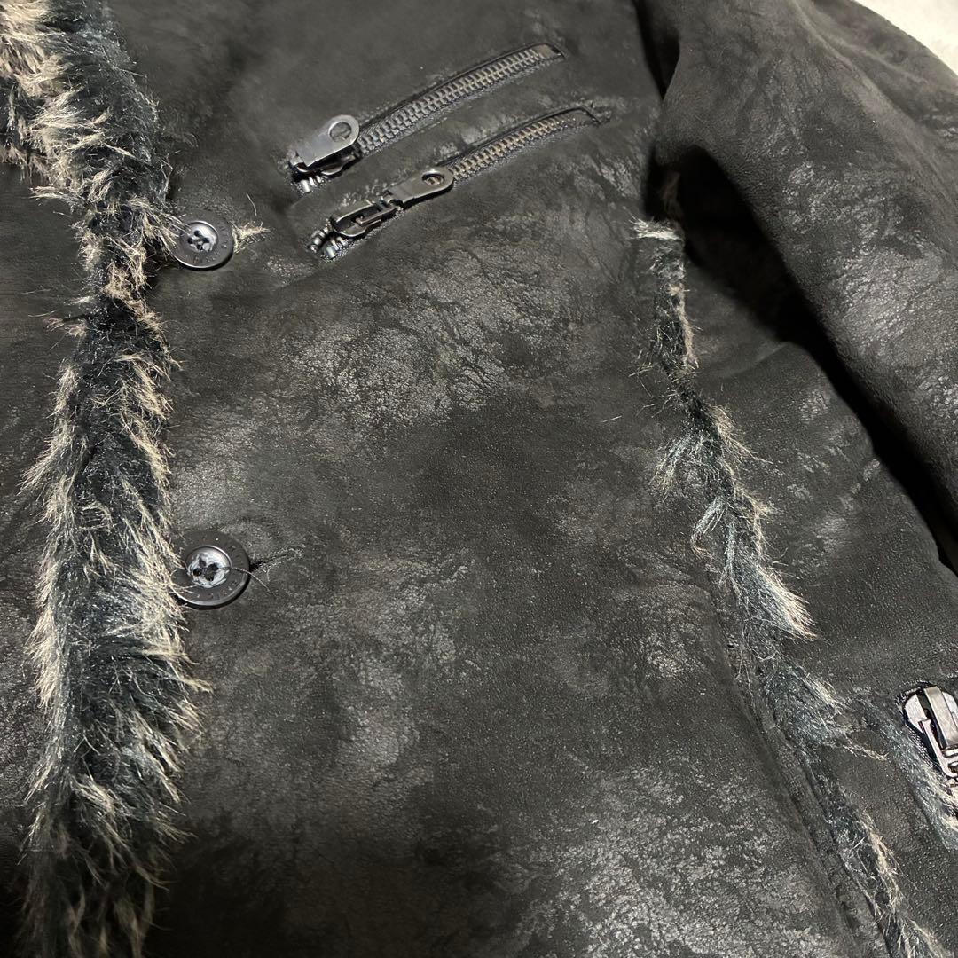 00s in the attic ファームートンハーフコート y2kブラック M