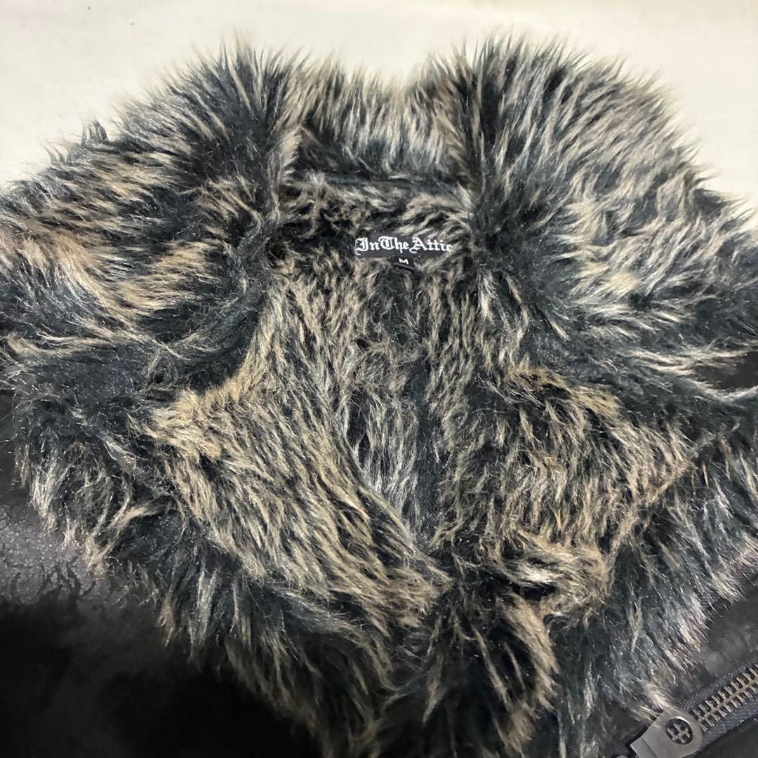 00s in the attic ファームートンハーフコート y2kブラック M