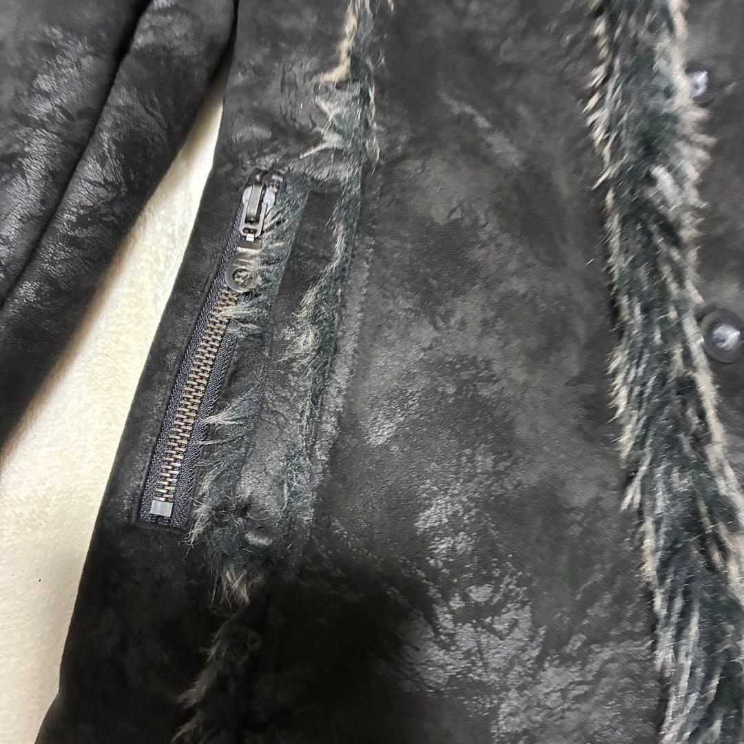 00s in the attic ファームートンハーフコート y2kブラック M