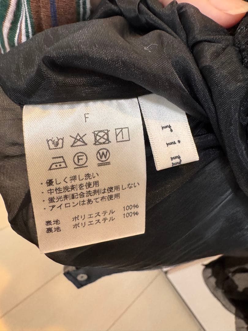 ゆゆ【美品】rimirリミル　シアーブルゾン ブラック