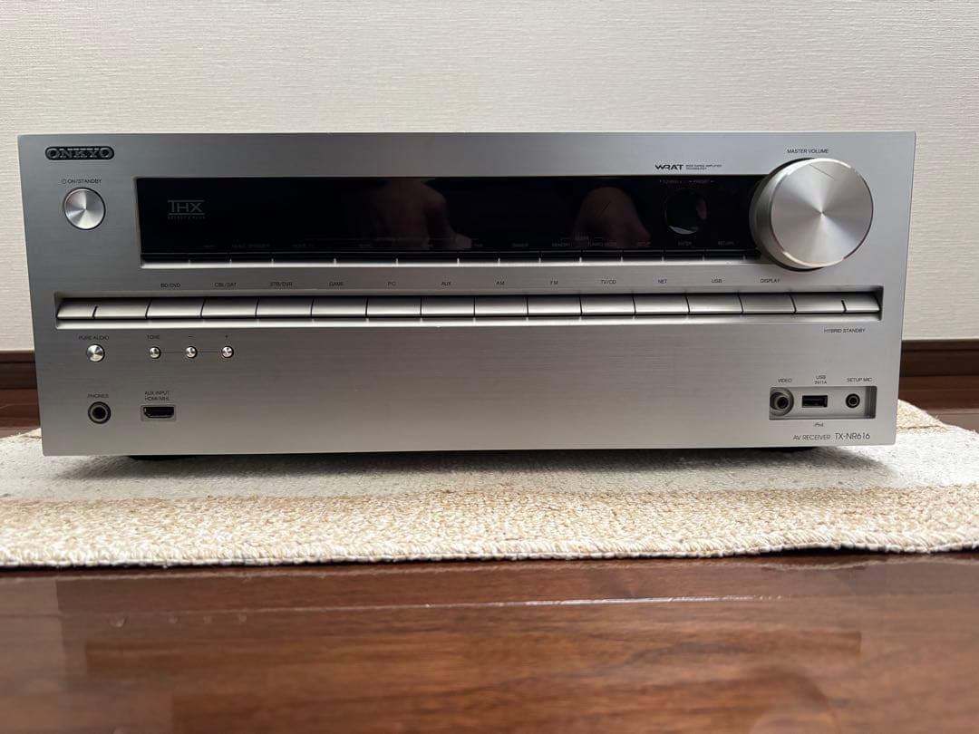 実働品ONKYO 7.1ch対応AVレシーバーTX-NR616S 新品リモコン付