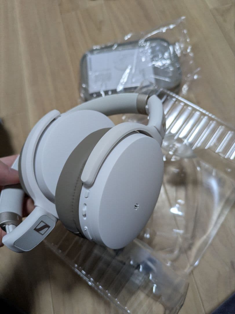 Sennheiser HD450BT ワイヤレスヘッドホン ホワイト/グレー