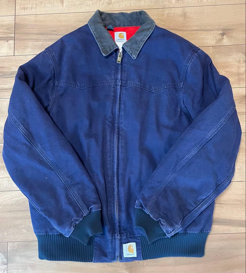 D*E様 Carhartt ネイビー サンタフェジャケット XL-TALL