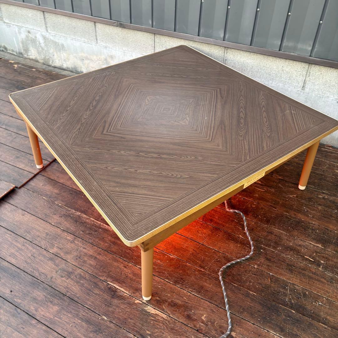 C4 昭和レトロ 花柄やぐらこたつ 小泉産業 リバーシブル天板 動作確認済み