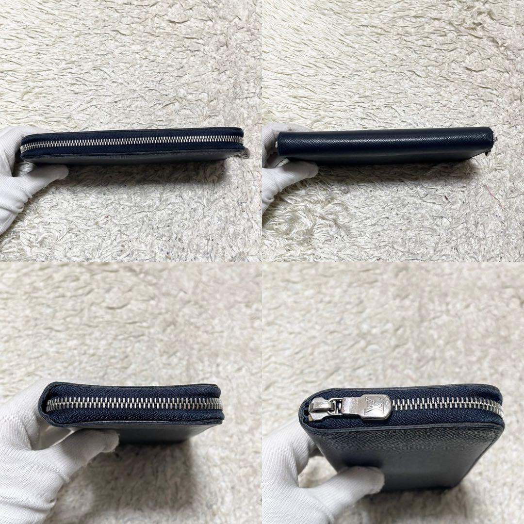 【美品】ルイヴィトン 長財布　ジッピーウォレット　ヴェルティカル　タイガ　紺系