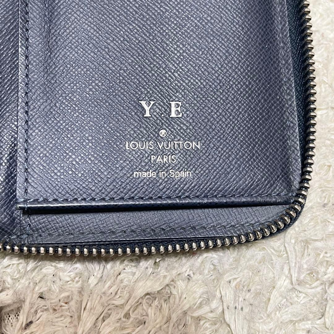 【美品】ルイヴィトン 長財布　ジッピーウォレット　ヴェルティカル　タイガ　紺系