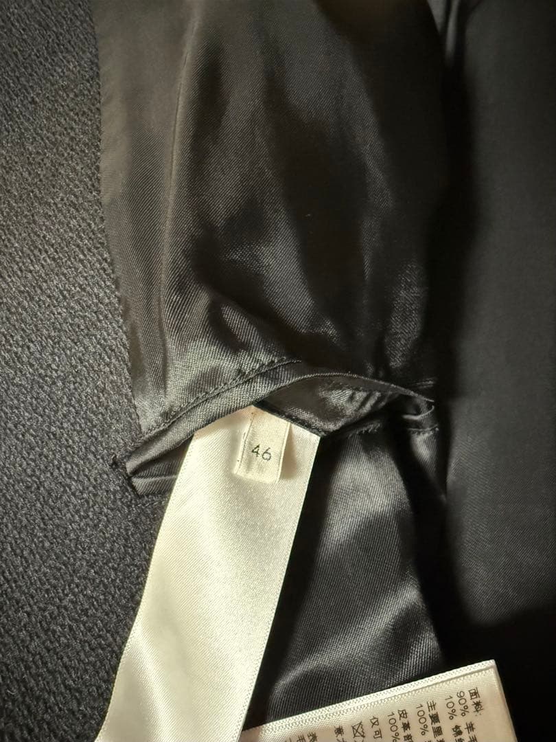 ポ*吉様 CELINE 19AWテディジャケット ブルゾン　レザー切り替え　ブラ