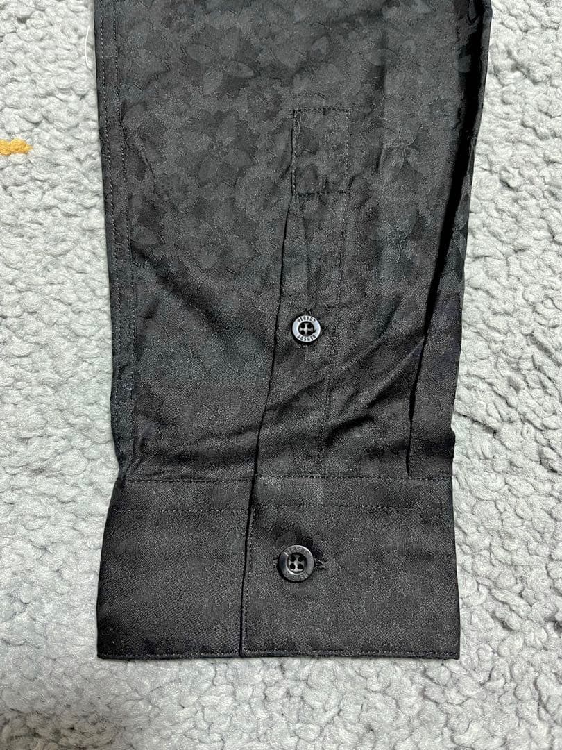 新品 VERSUS VERSACE フラワーパターンジャガードシャツ イタリア製