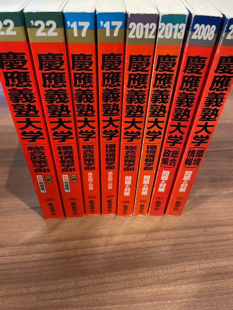 慶應義塾大学 過去問題✨赤本　総合政策・環境情報学部2021年〜2003年SFC