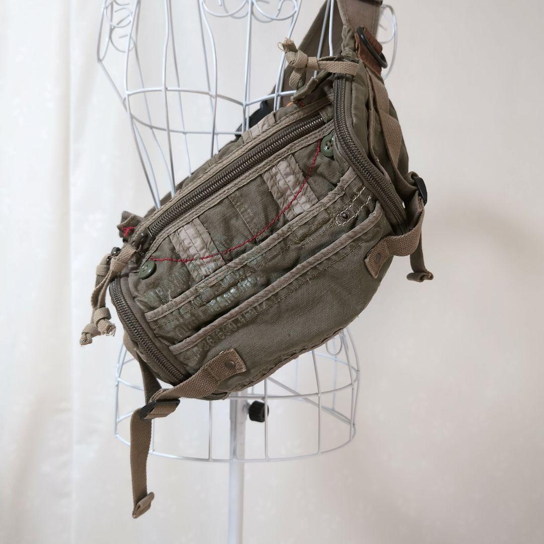 希少 TOUGH JEANSMITH ✨ ボディバッグ ダメージ ミリタリー