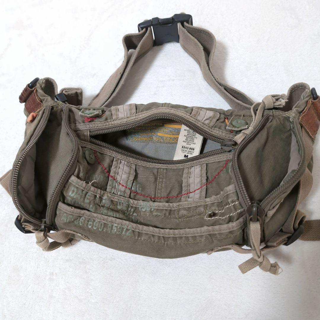 希少 TOUGH JEANSMITH ✨ ボディバッグ ダメージ ミリタリー