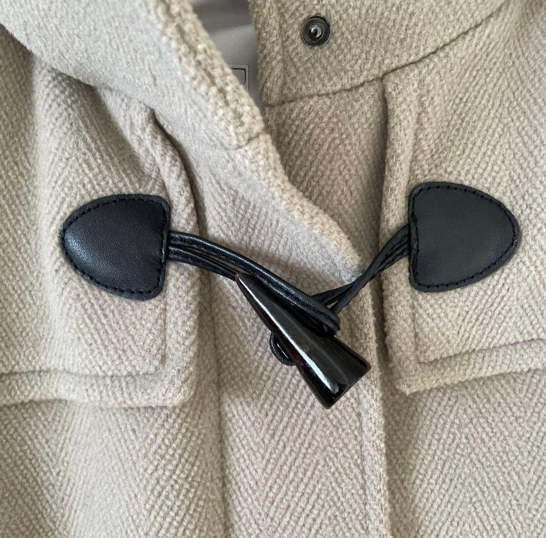 バーバリーダッフルコートグレーサイズ12