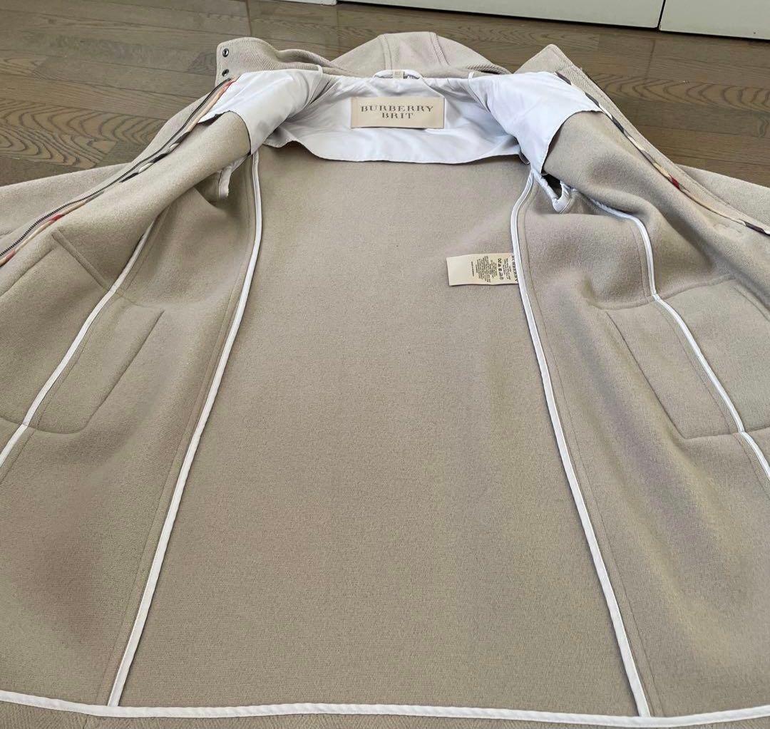 バーバリーダッフルコートグレーサイズ12