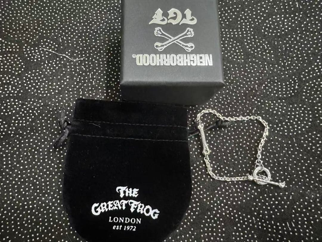 NEIGHBORHOOD × GREAT FROG シルバーブレスレット