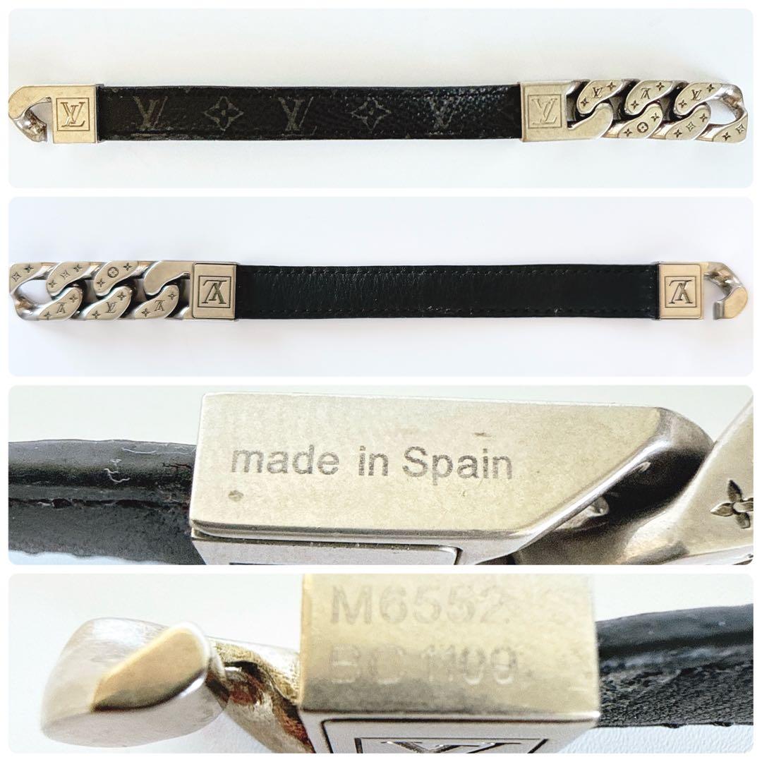 ルイヴィトン ブラレス モノチェーン ブレスレット モノグラムエクリプス 極美品