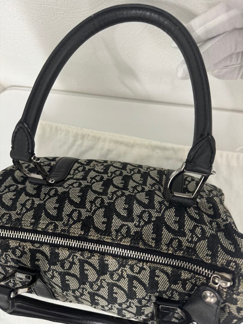 【希少】ディオール トロッター ハンドバッグ ミニボストン D金具 キャンバス