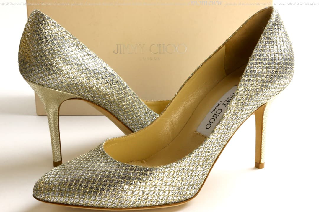 新品 JIMMY CHOO ジミーチュウ パンプス グリッターラーメ 39.5