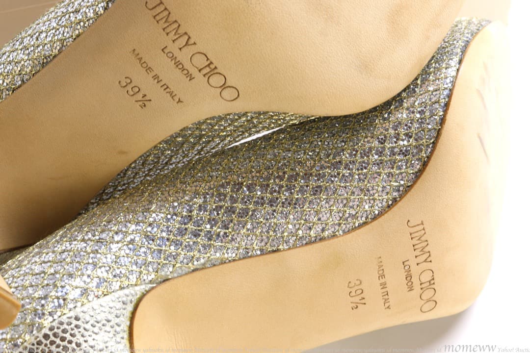 新品 JIMMY CHOO ジミーチュウ パンプス グリッターラーメ 39.5