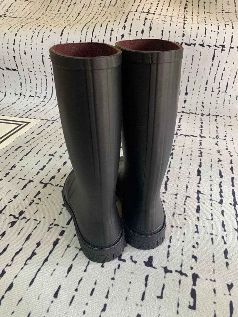24時間以内発送 ブラック ラバーブーツ 長靴