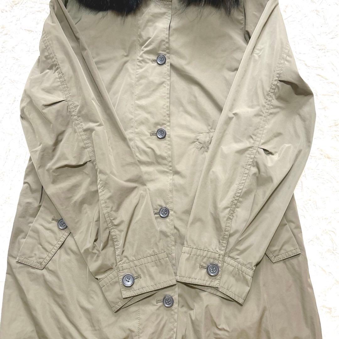 【美品 24AW】23区 マウンテンパーカー モッズコート ラクーン 38