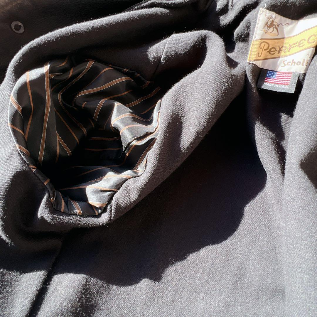 希少✨Schott レザーカーコート　BEAUTY&YOUTH レザージャケット