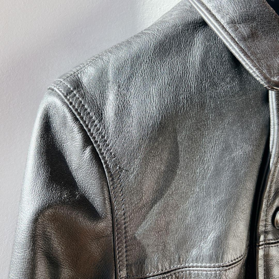 希少✨Schott レザーカーコート　BEAUTY&YOUTH レザージャケット