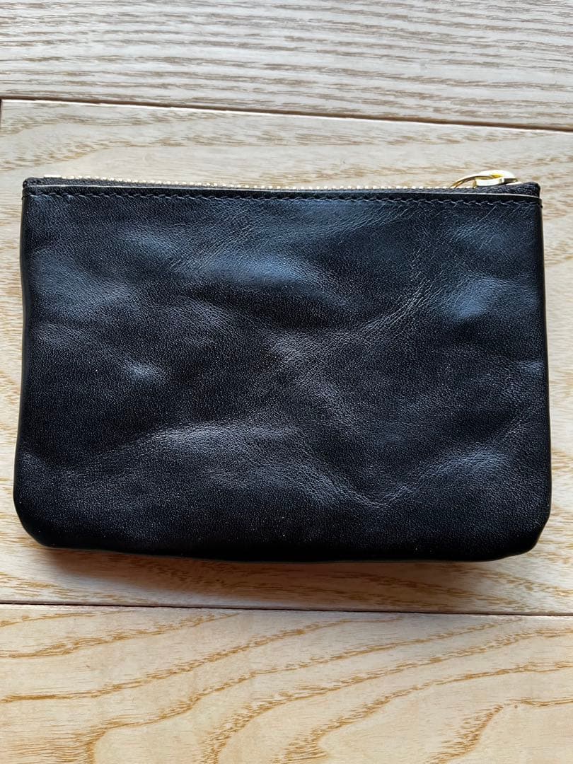 ROLLING DUB TRIO スクウェアジップ アンド スナップポーチ　茶芯