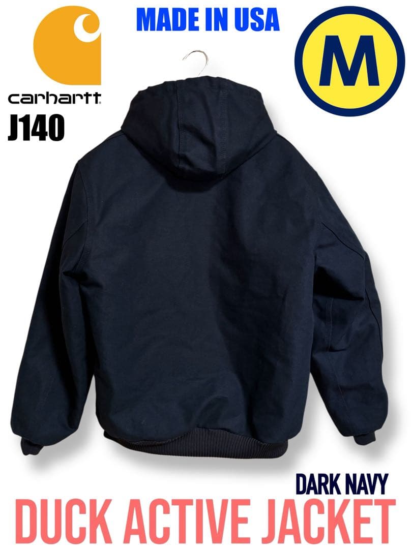 USA製 カーハート アクティブジャケット J140 ダークネイビー Mサイズ