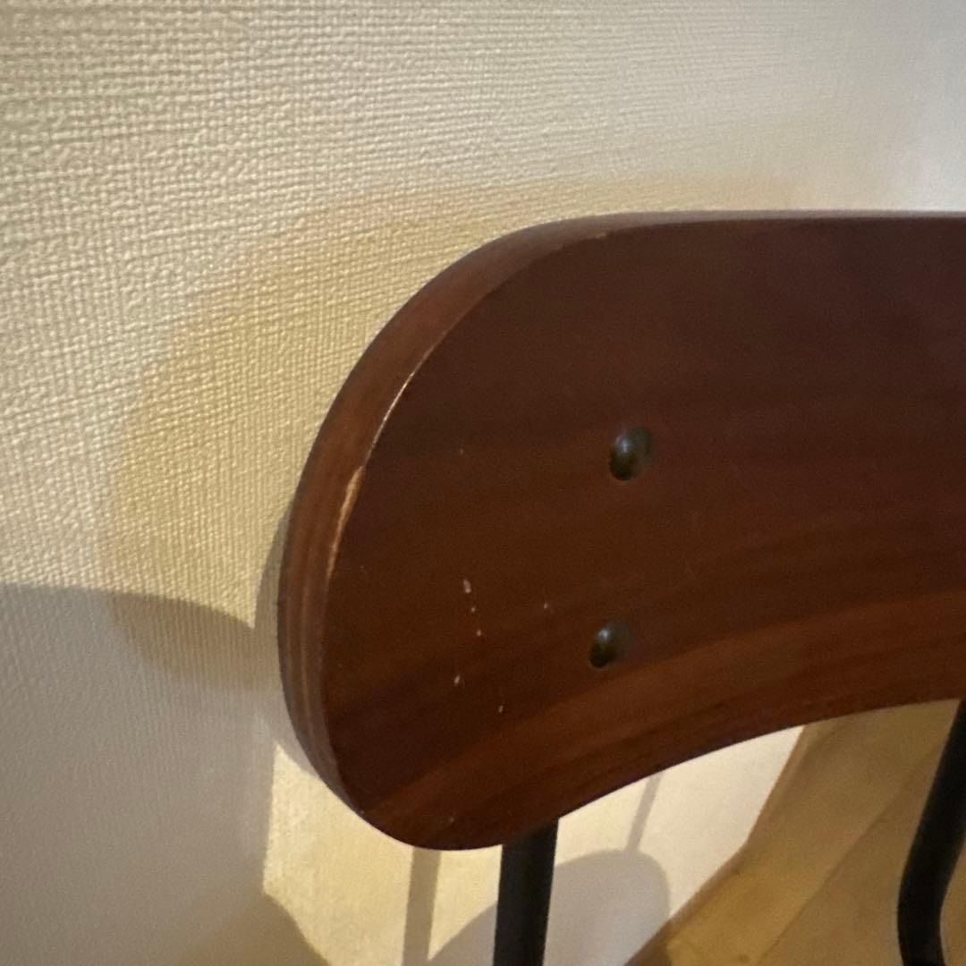 カウンターチェア 2脚セット 高さ調整可能※座面外して送ります