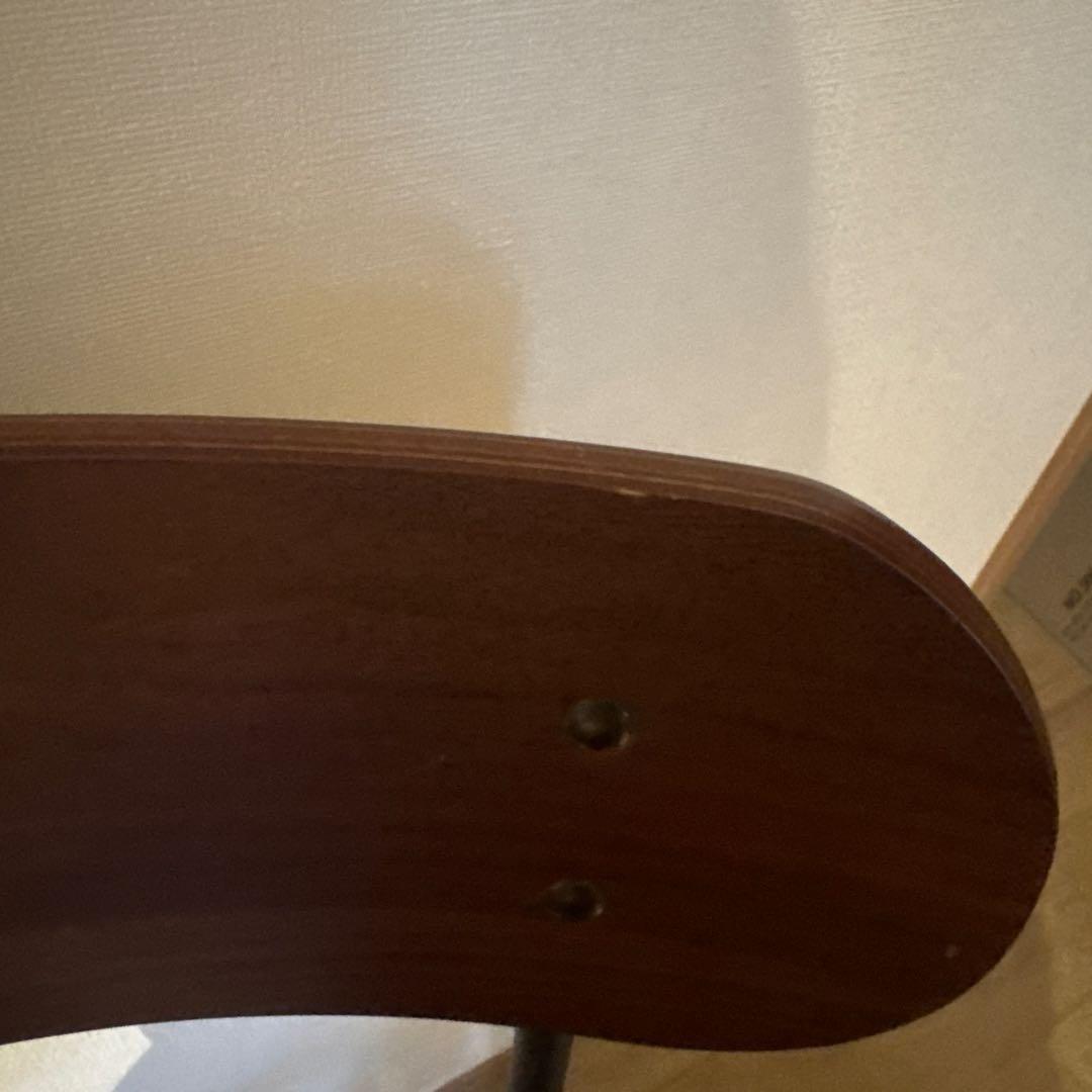 カウンターチェア 2脚セット 高さ調整可能※座面外して送ります