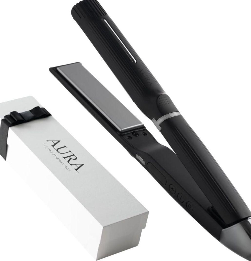 【新品・未開封】AURA ストレート ヘアアイロン ブラック 24mm