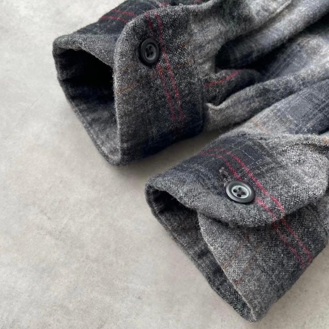 k*e様 PENDLETON ペンドルトン オープンカラーシャツ チェック Lサ