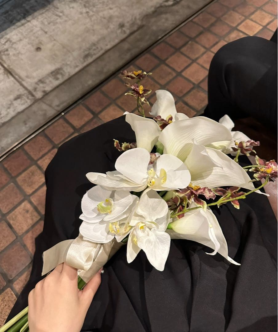 結婚式　ブーケ　アーティシャルフラワー　ウェディングブーケ