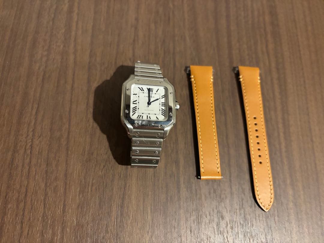 k*5様 Cartier サントス　純正ベルト　キャメル