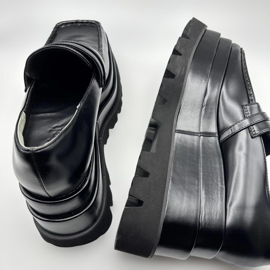 美品 プラットフォームローファー XLサイズ 革靴　Darich