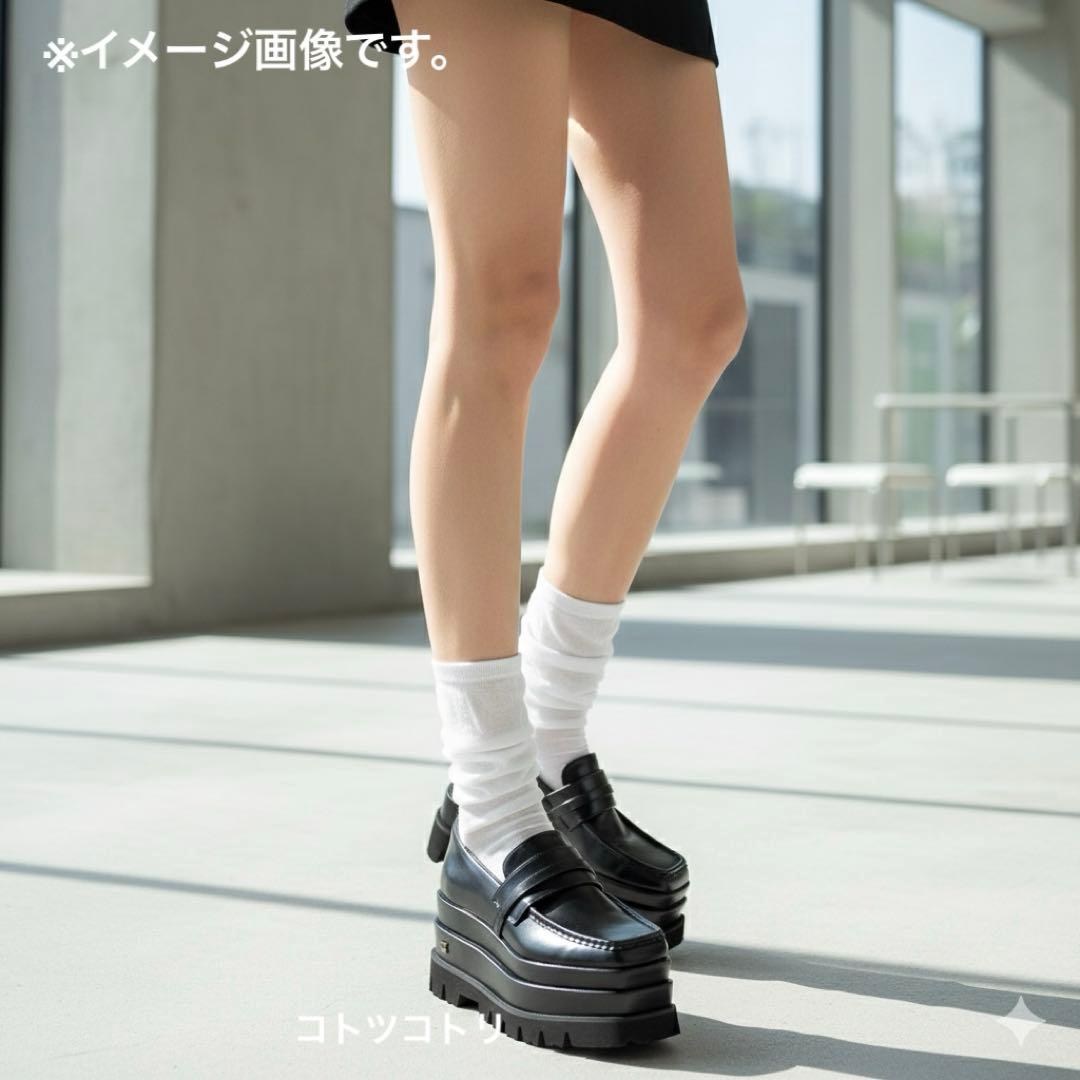 美品 プラットフォームローファー XLサイズ 革靴　Darich