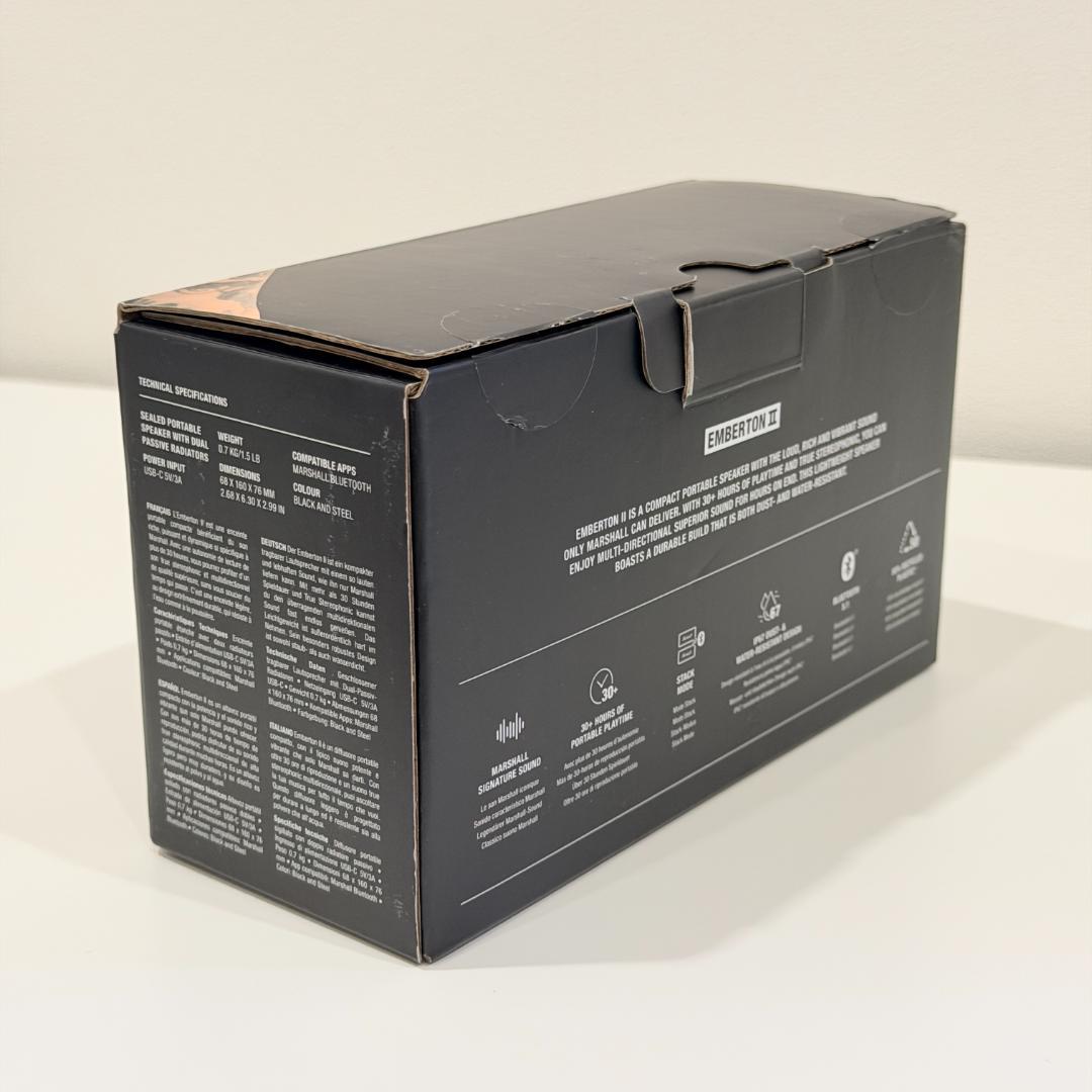 【値下】【美品】Marshall EmbertonⅡ ブラック&スチール