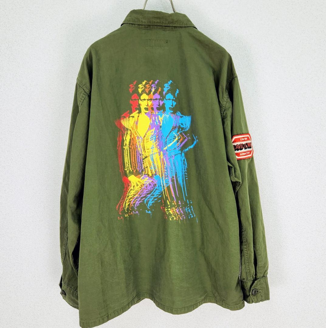 完売品★L★ヒステリック グラマー×デヴィッド・ボウイ ファティーグジャケット