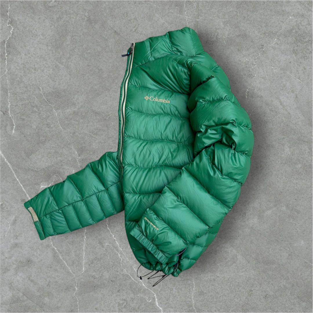 【トレンド】Columbia ダウンジャケット　ドローコード 00s 美品　L