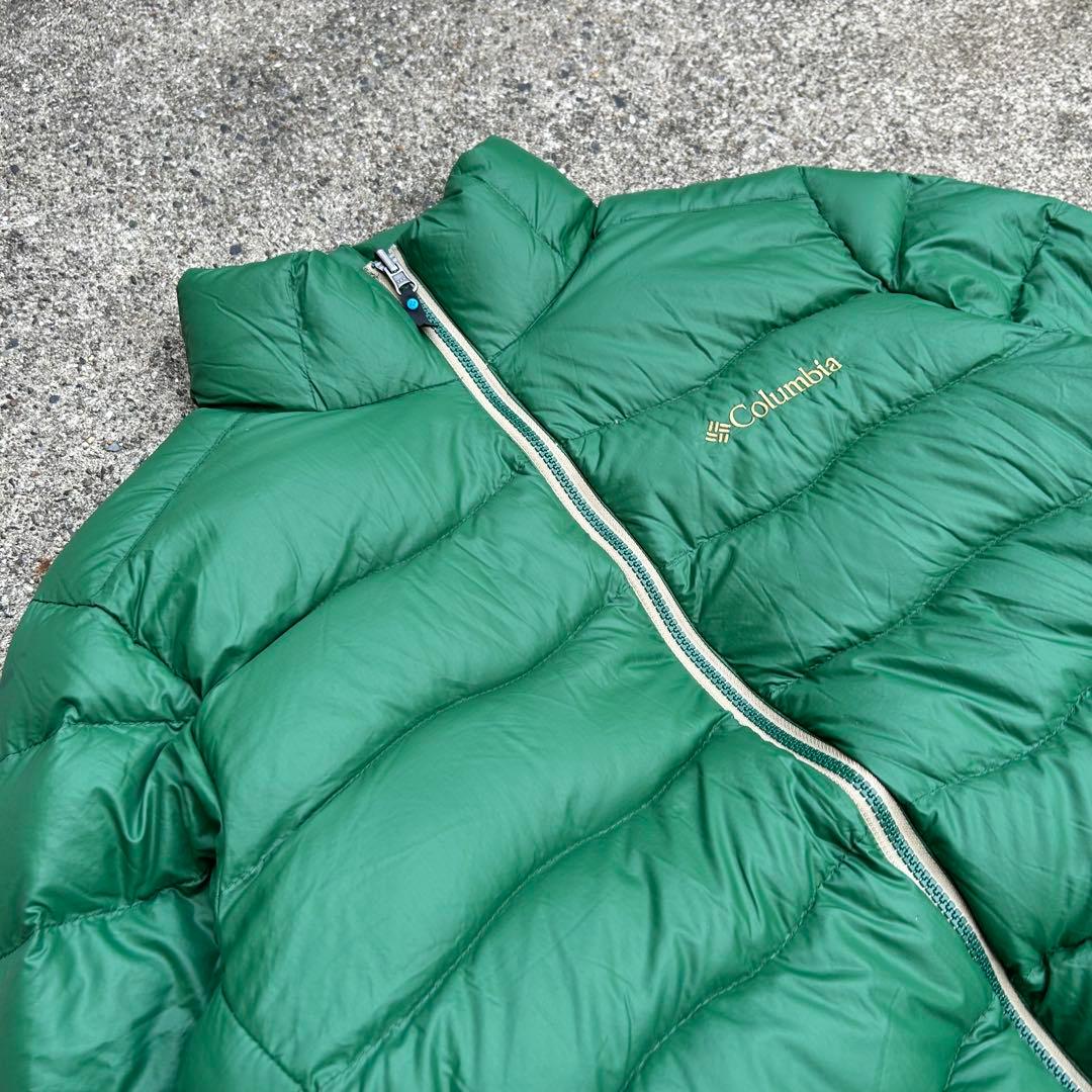 【トレンド】Columbia ダウンジャケット　ドローコード 00s 美品　L
