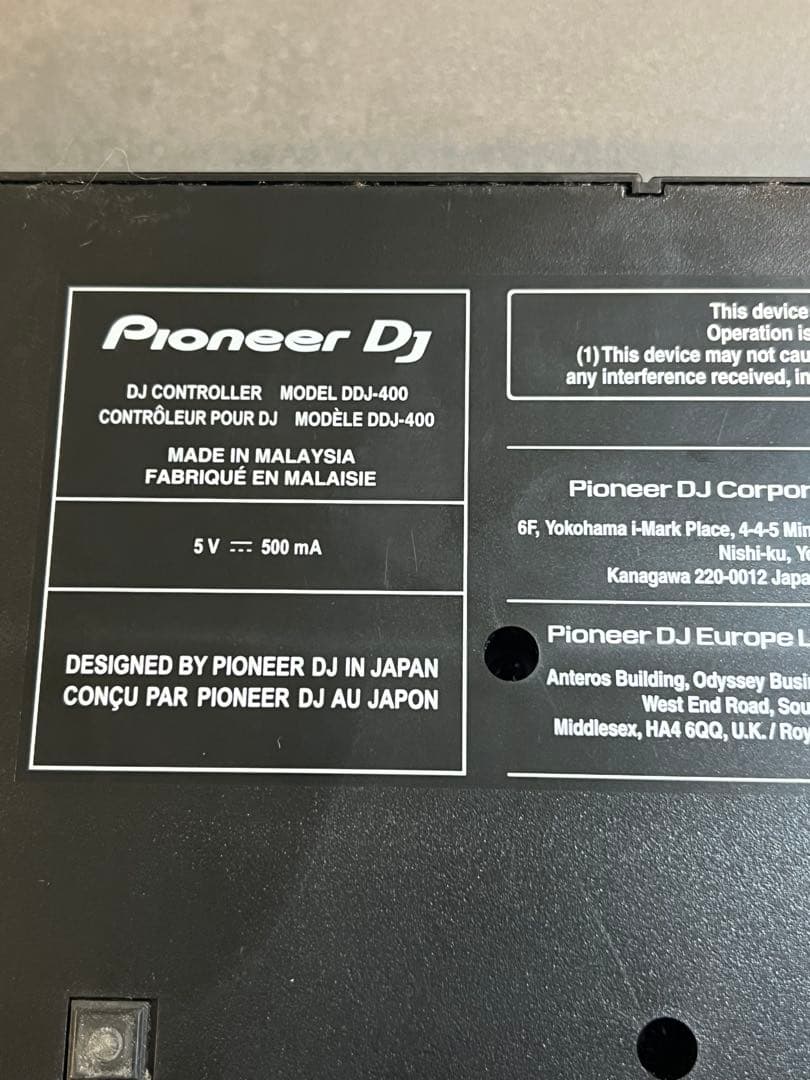 K Pioneer DDJ-400 DJコントローラー 19年製