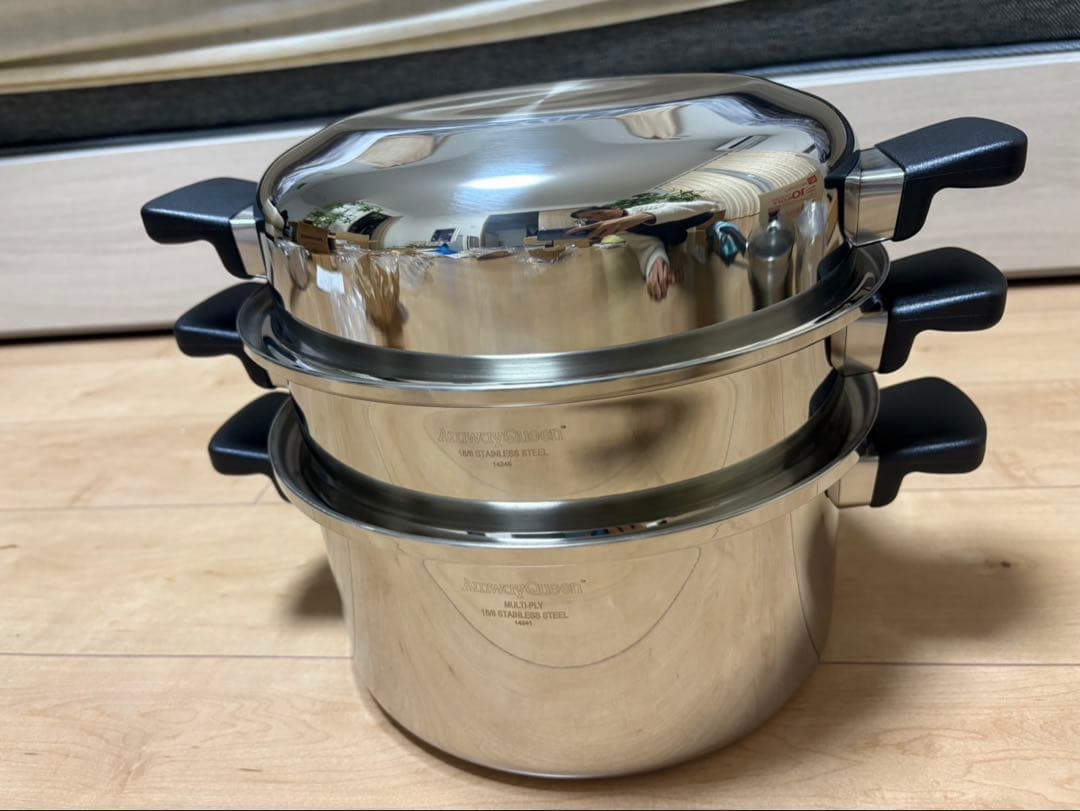 新品 アムウェイ クイーン 6リットル シチューパン セット(内なべなし)