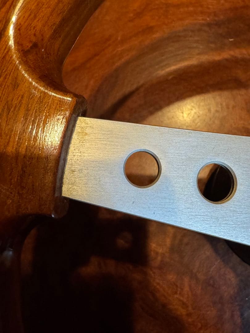 旧車にcomusa italy ウッドステアリング　直径33cm一応ジャンクにて