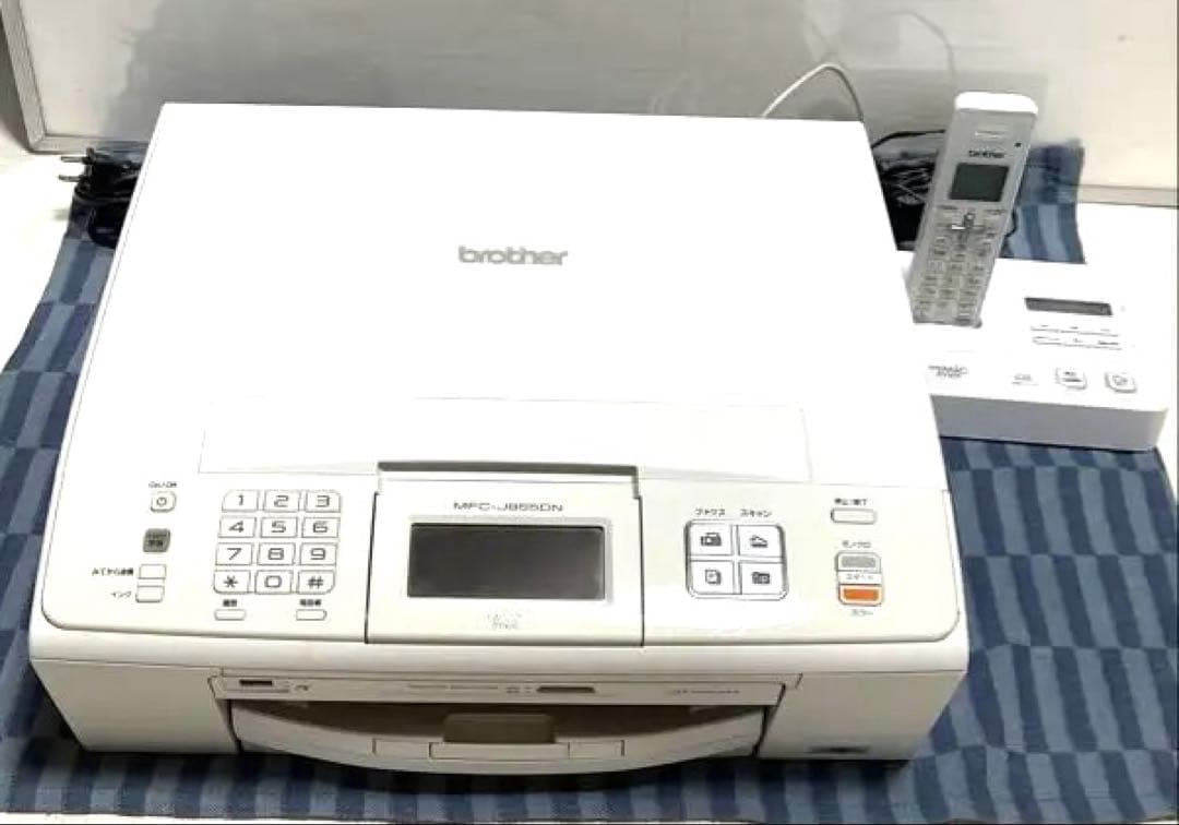 ブラザー複合機 ホワイトMFC J855DN インクジェット子機付