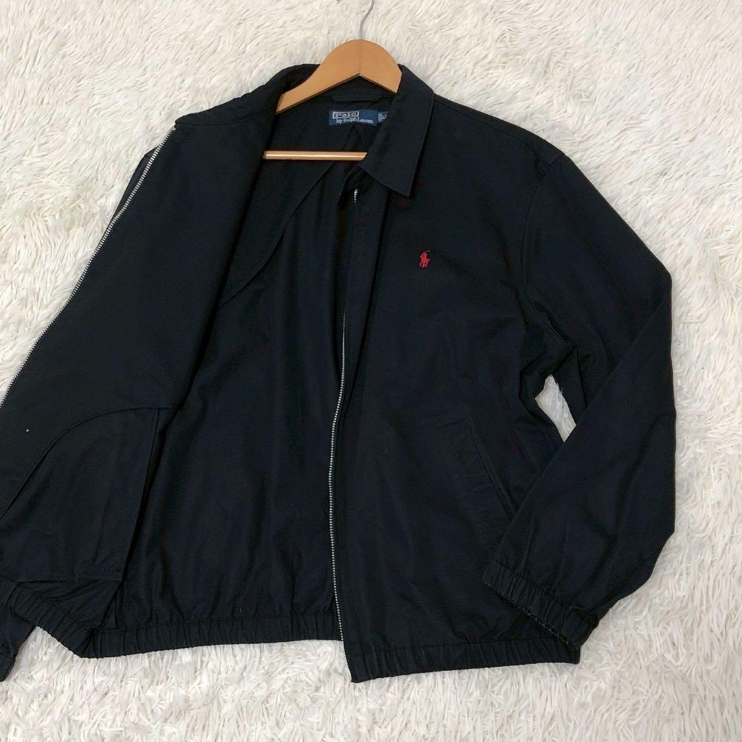 美品◎XL/LLサイズ◎POLO RALPH LAUREN スイングトップ 黒