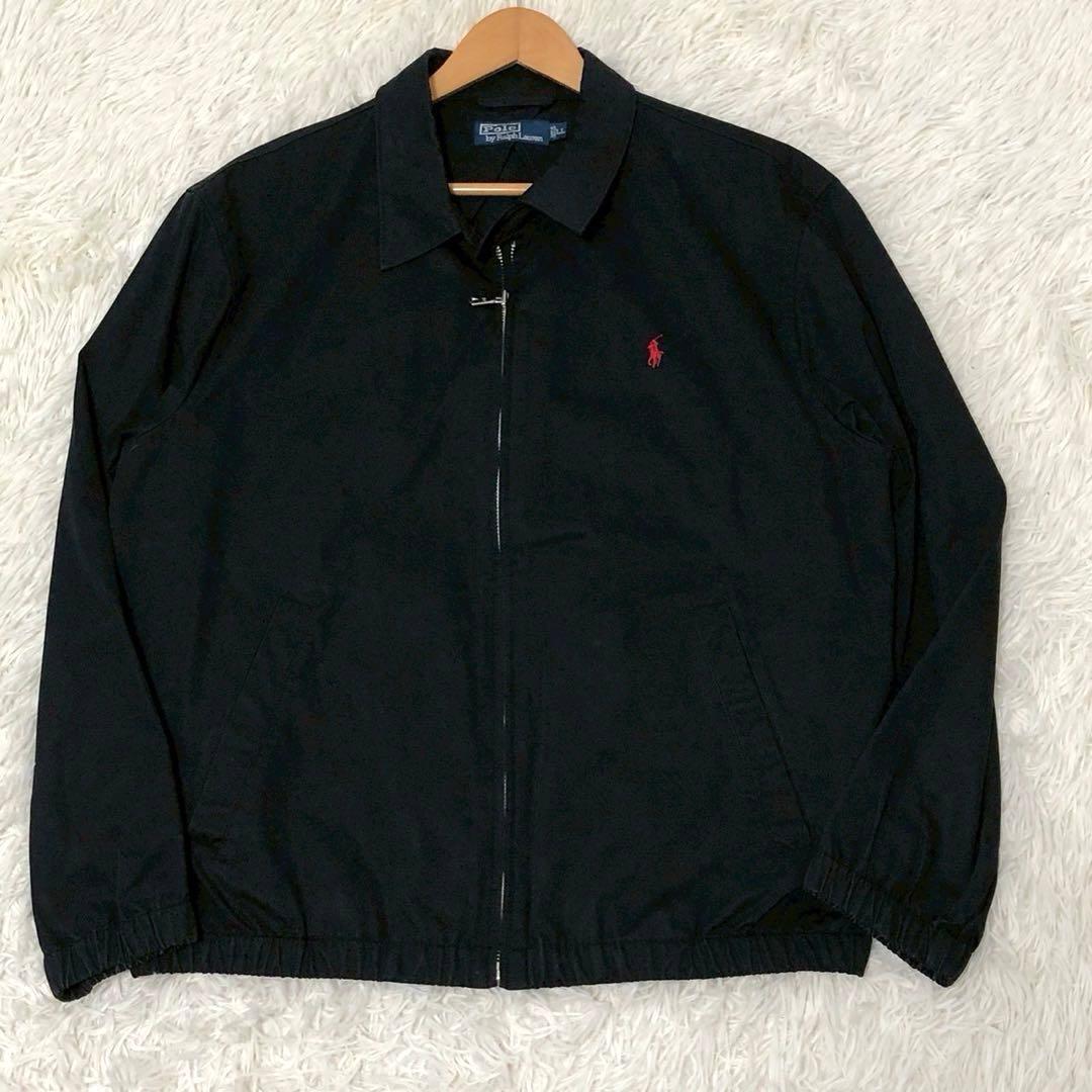 美品◎XL/LLサイズ◎POLO RALPH LAUREN スイングトップ 黒